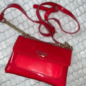 Red small red crossbody bag